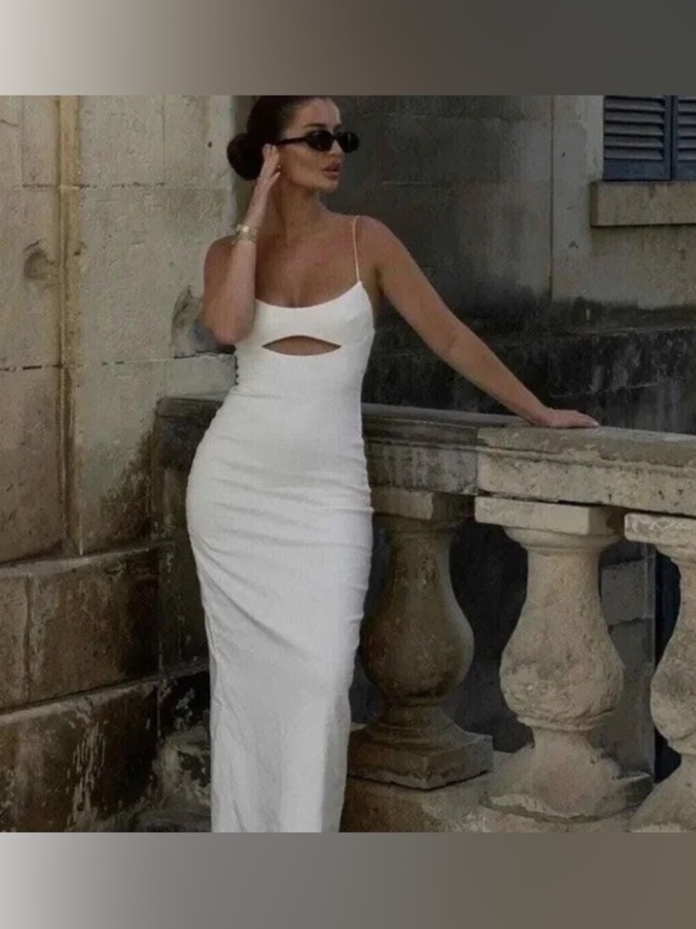 Zara White Tie Back Dress - New - Picture 2 of 4